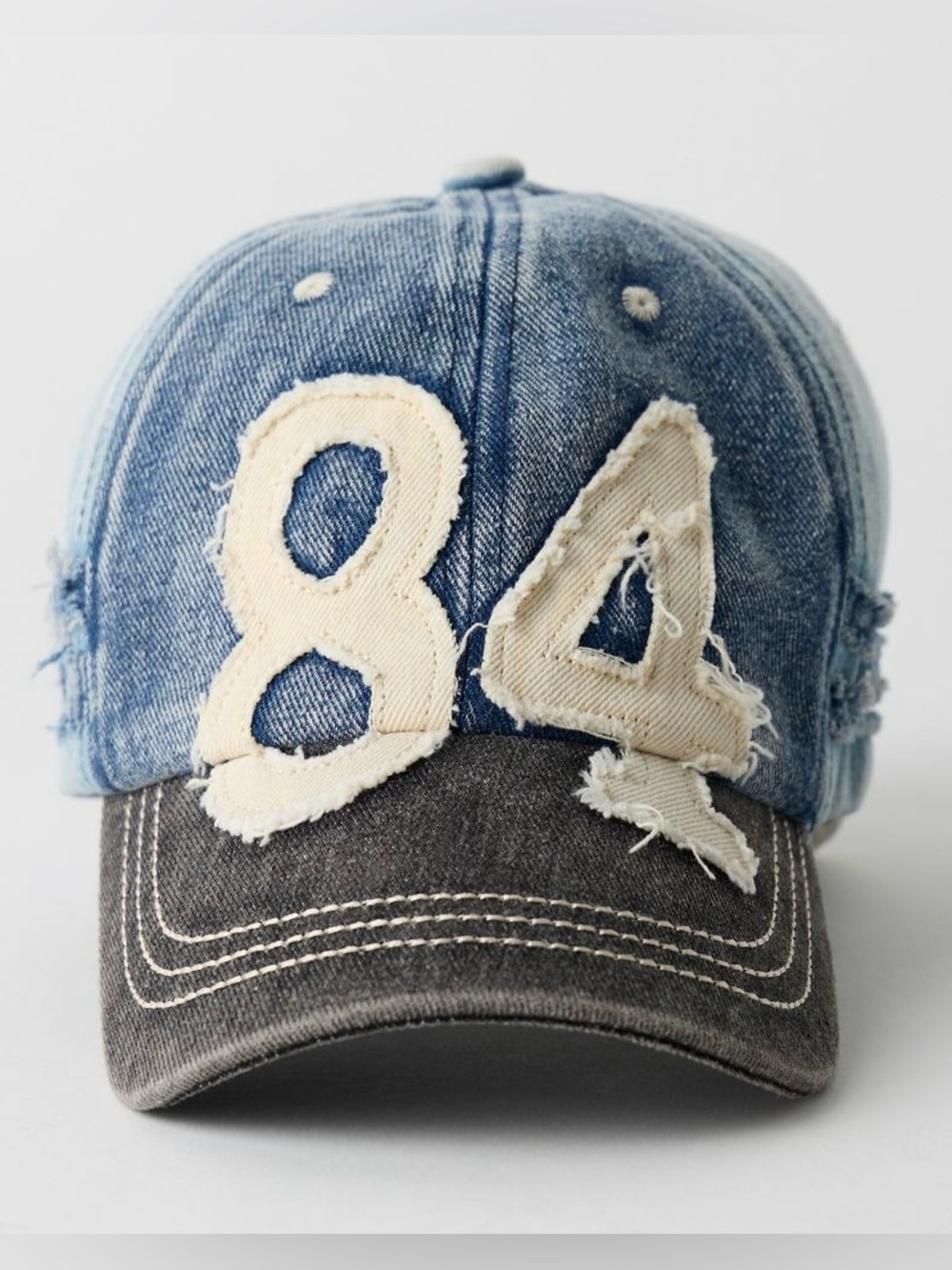 FP MOVEMENT by FREE PEOPLE ~ Hollie Varsity Denim Baseball Hat ~ Denim ~ NWT** - Picture 16 of 16